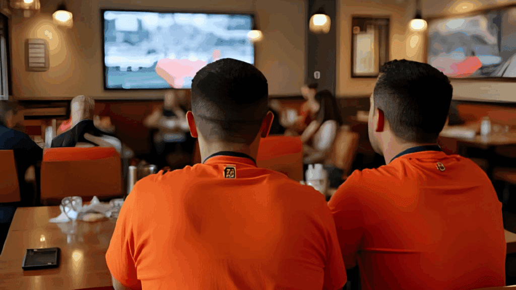 Restaurant TV with live sports streaming
