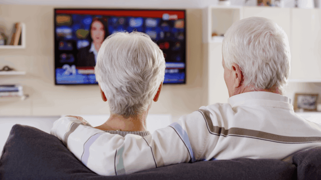In-room hotel TV with streaming content